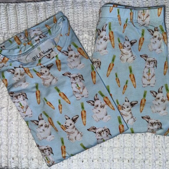 LEV BABY EASTER PJ SET 7/8Y - Picture 1 of 3